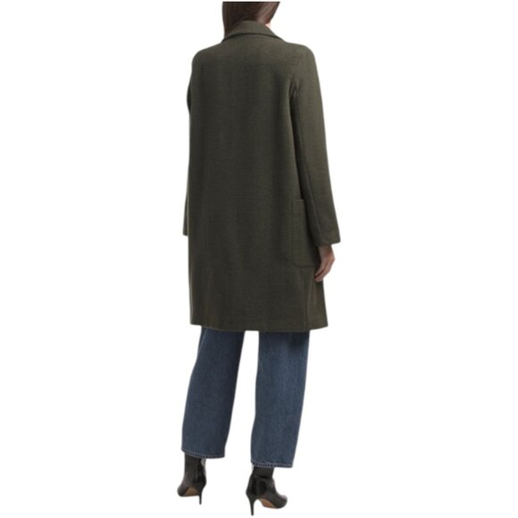 MAGARI Made In Italy Wool Blend Solid Coat - Picture 2 of 2